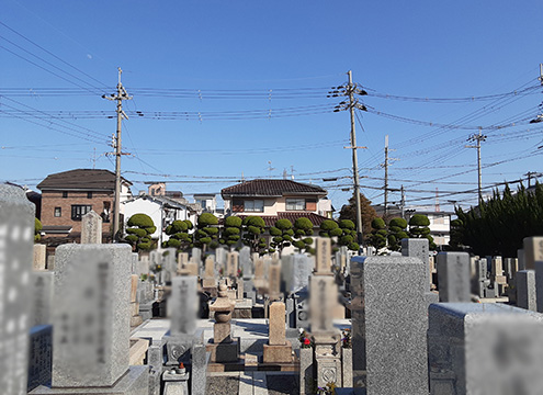 高槻市 富田町高川田墓地